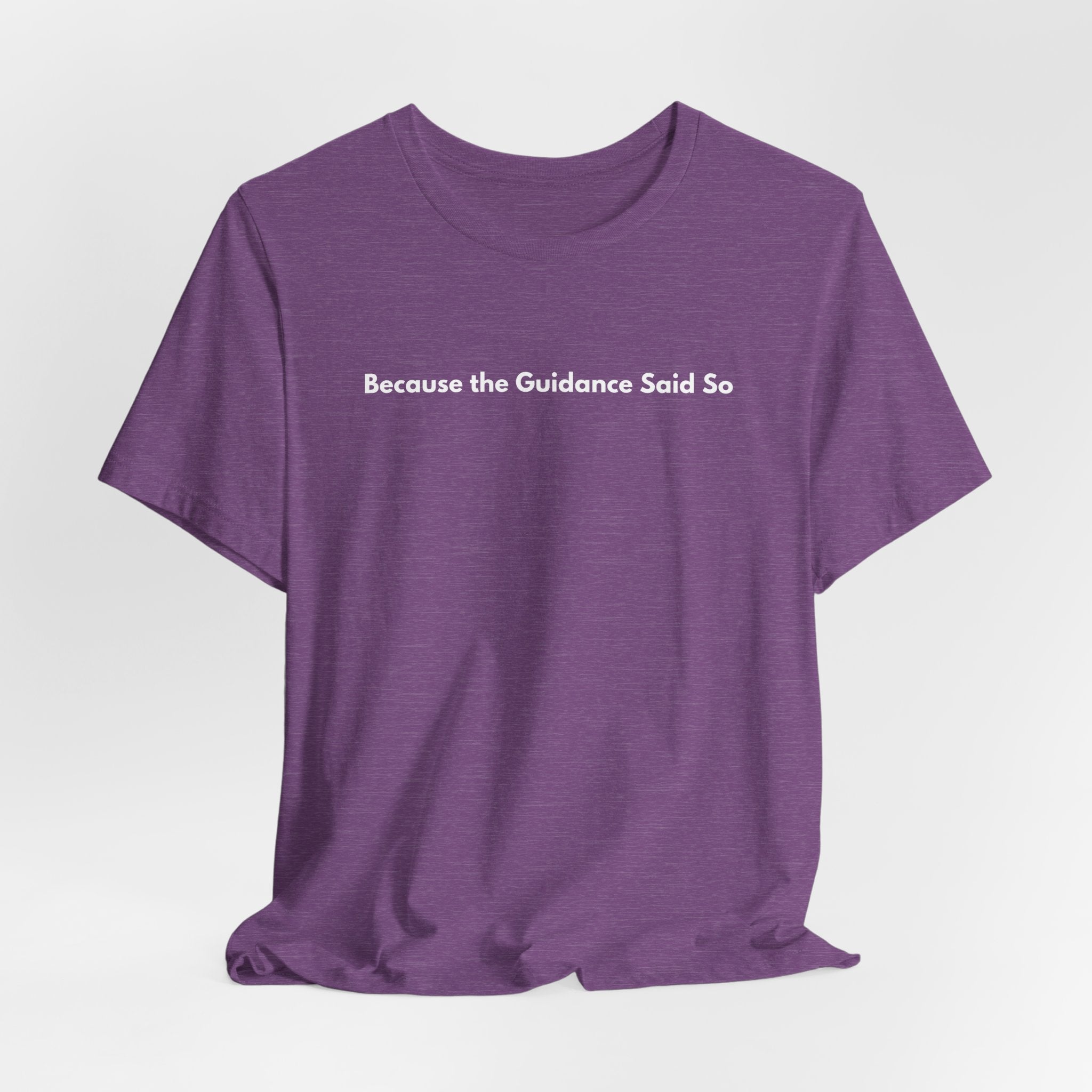 Because the Guidance Said So T-Shirt | Minimalist Text Tee